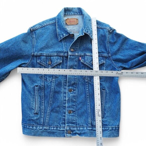 Levi's 70506-0216 Type III Vintage 70s 80s Denim Trucker Jacket Men's 42R - Picture 7 of 11